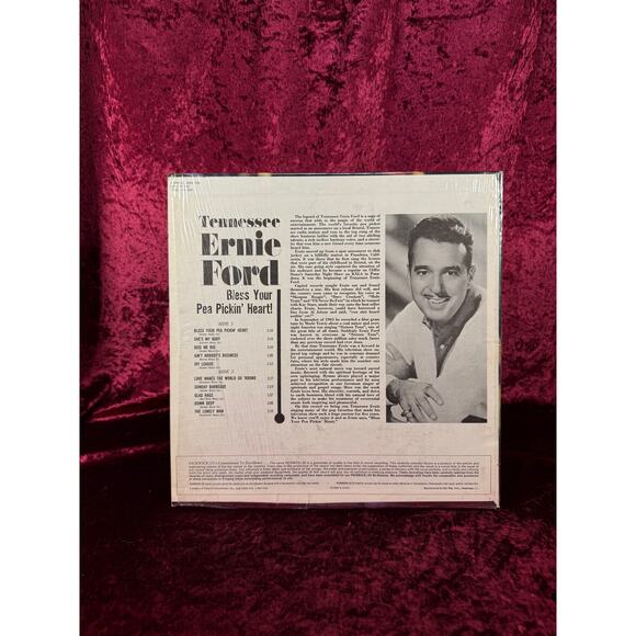 Vintage 12" Vinyl Record Tennessee Ernie Ford Bless Your Pea Pickin' Heart 1958 - Picture 2 of 4
